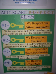 Aftercare Respect Keys